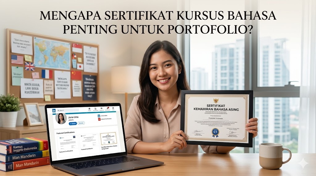 mengapa sertifikat kursus bahasa penting untuk portofolio