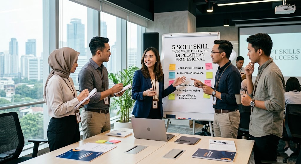 5 soft skill yang wajib dipelajari di pelatihan profesional